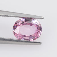 0.66 cts Natural Pinkish Orange Sapphire Loose Gemstone Oval Cut