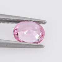 0.66 cts Natural Pinkish Orange Sapphire Loose Gemstone Oval Cut