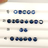 4.5 mm Natural Blue Sapphire Loose Gemstone Round Cut