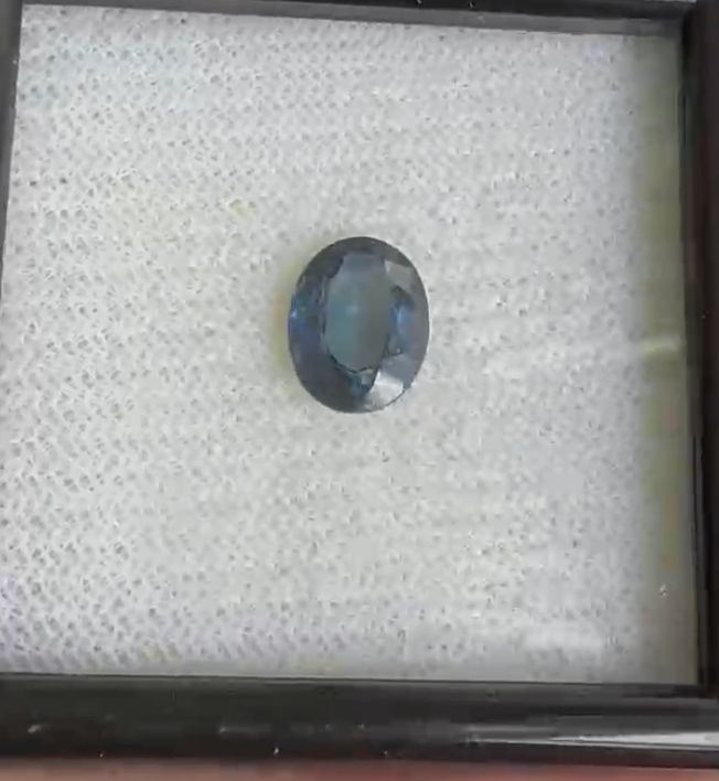 1.87 Cts Natural Diffused Blue Sapphire Loose Gemstone Oval Cut