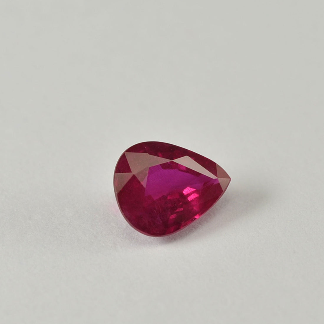 0.61 cts Natural Burma Ruby Loose Gemstone Pear Cut