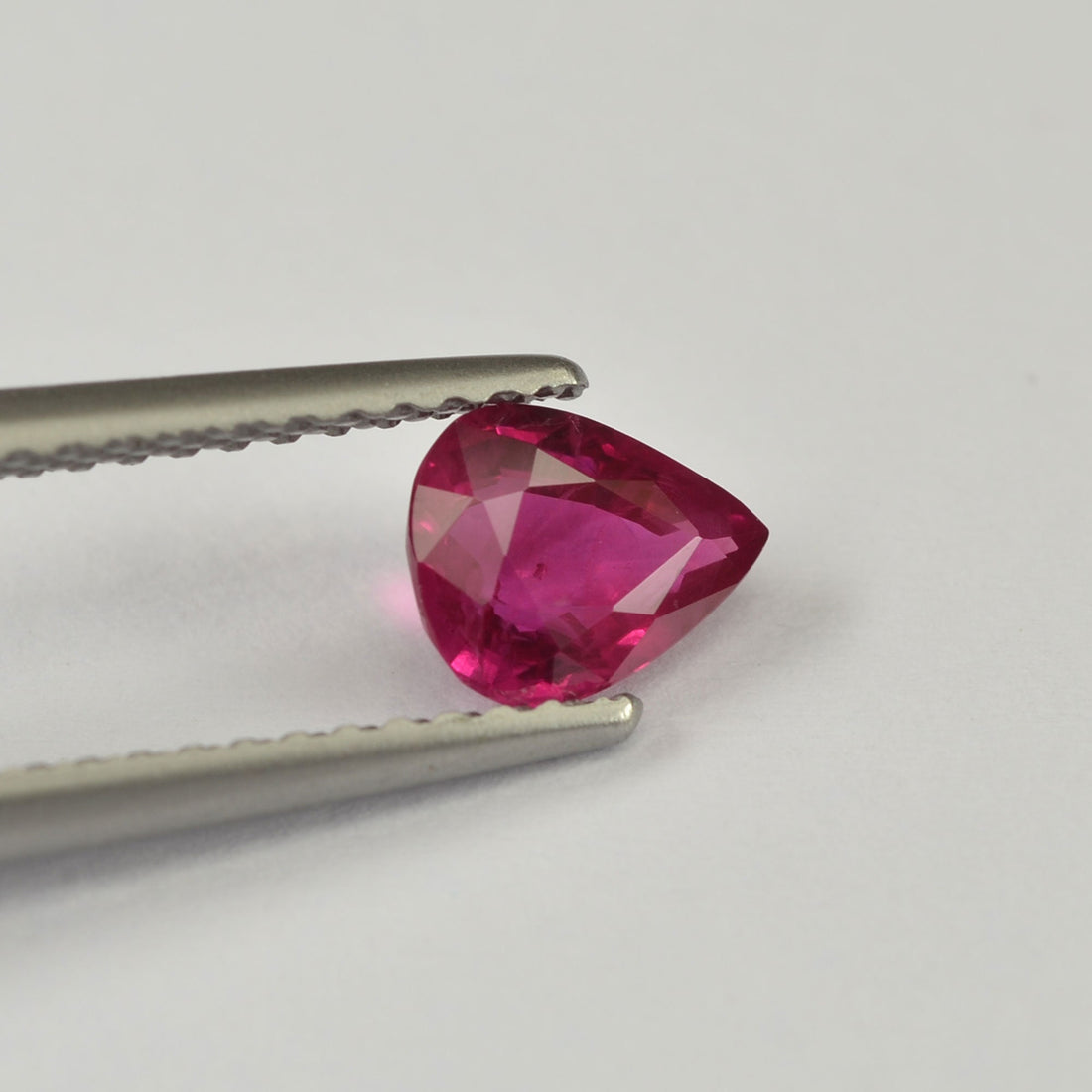 0.70 cts Natural Burma Ruby Loose Gemstone Pear Cut