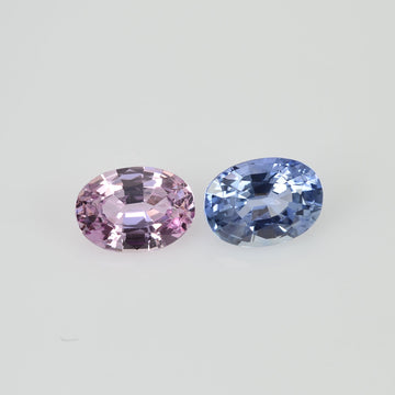 1.73 cts Natural Fancy Sapphire Loose Pair Gemstone Oval Cut