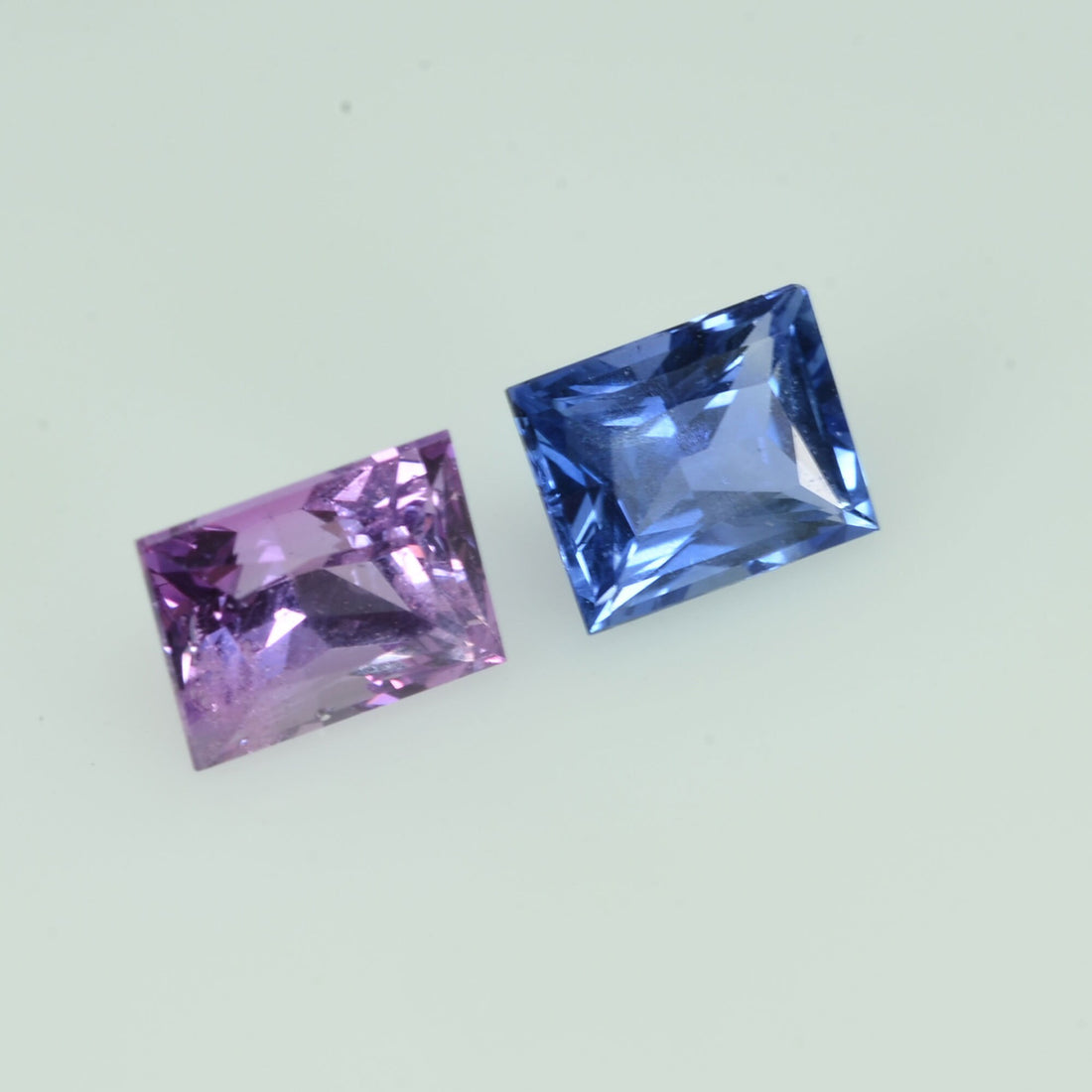 0.98 cts Natural Fancy Sapphire Loose Pair Gemstone Baguette Cut