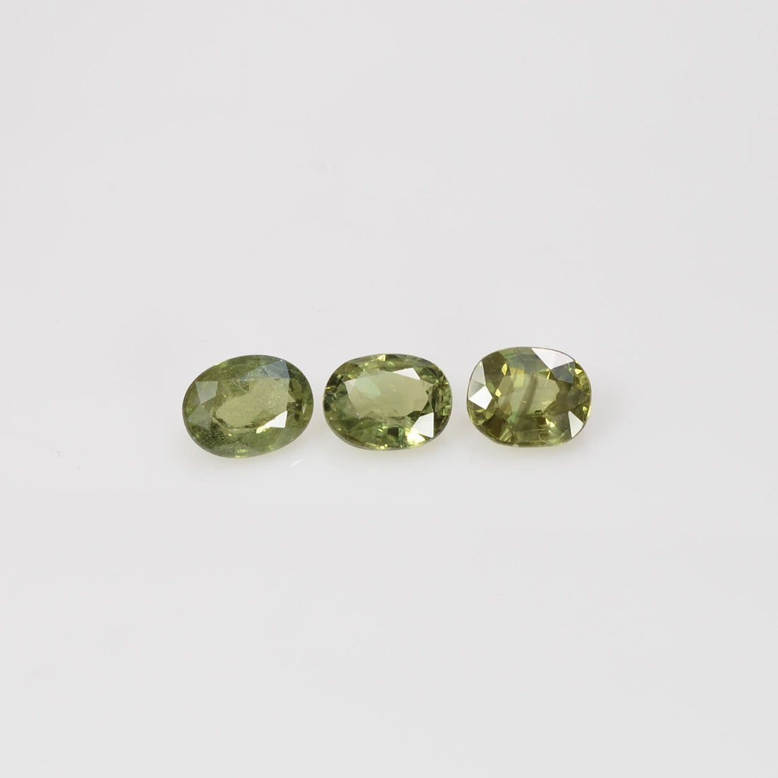 6x5 mm Natural Calibrated Green Sapphire Loose Gemstone Oval Cut