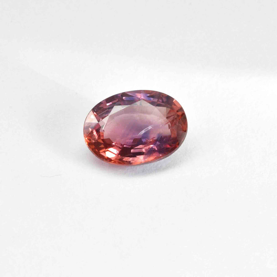 1.47 Cts Natural Bi-Color Sapphire Loose Gemstone Oval Cut