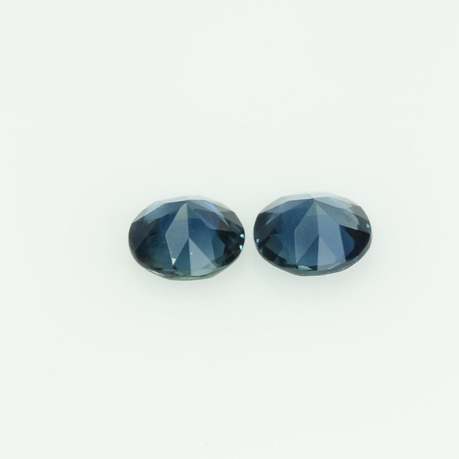 4.0 mm Natural Teal Blue Green Sapphire Loose Gemstone Round Cut