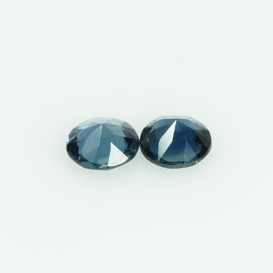 4.0 mm Natural Teal Blue Green Sapphire Loose Gemstone Round Cut