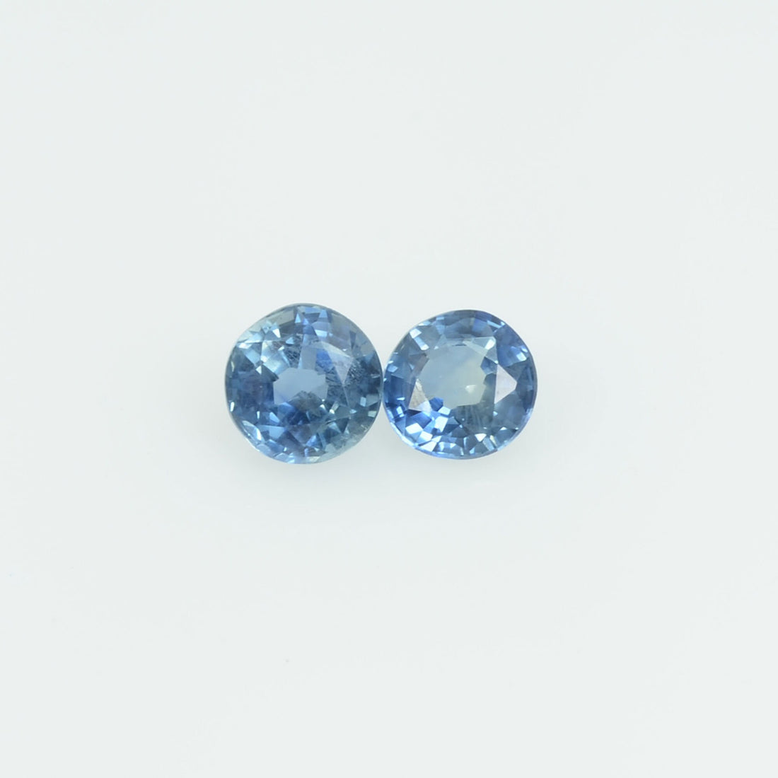 3.7 mm Natural Blue Sapphire Loose Gemstone Round Cut