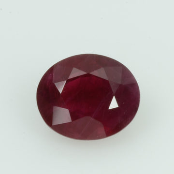 1.38 Cts Natural Burma Ruby Loose Gemstone Oval Cut