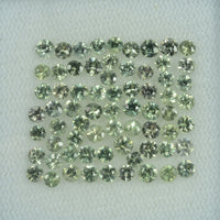 1.8-3.0 mm Natural Greenish Yellow Sapphire Loose Gemstone Round Diamond Cut Vs Quality Color