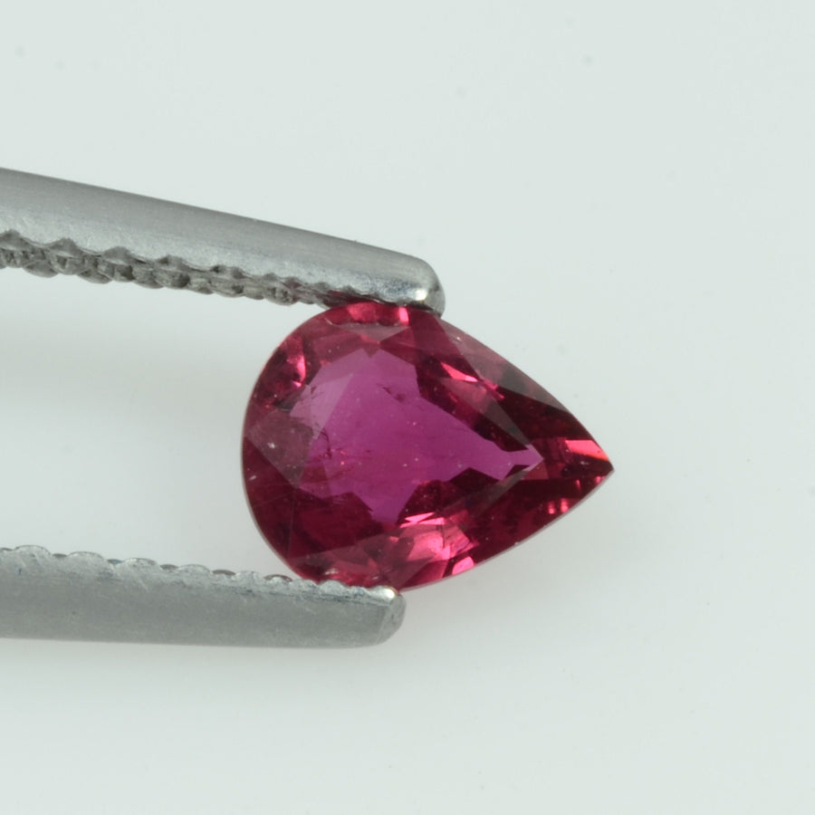 0.47 Cts Natural Ruby Loose Gemstone Pear Cut