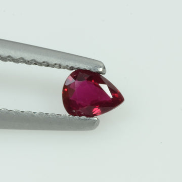 0.24 Cts Natural Ruby Loose Gemstone Pear Cut