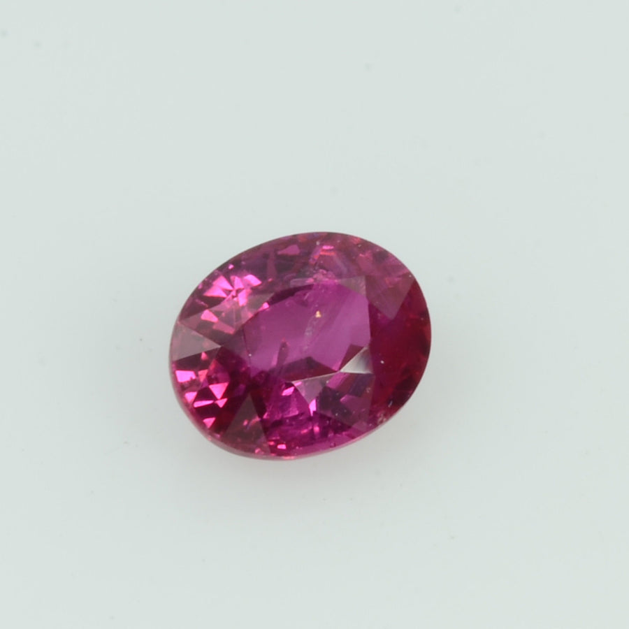 0.53 Cts Unheated Natural Burma Ruby Loose Gemstone Oval Cut