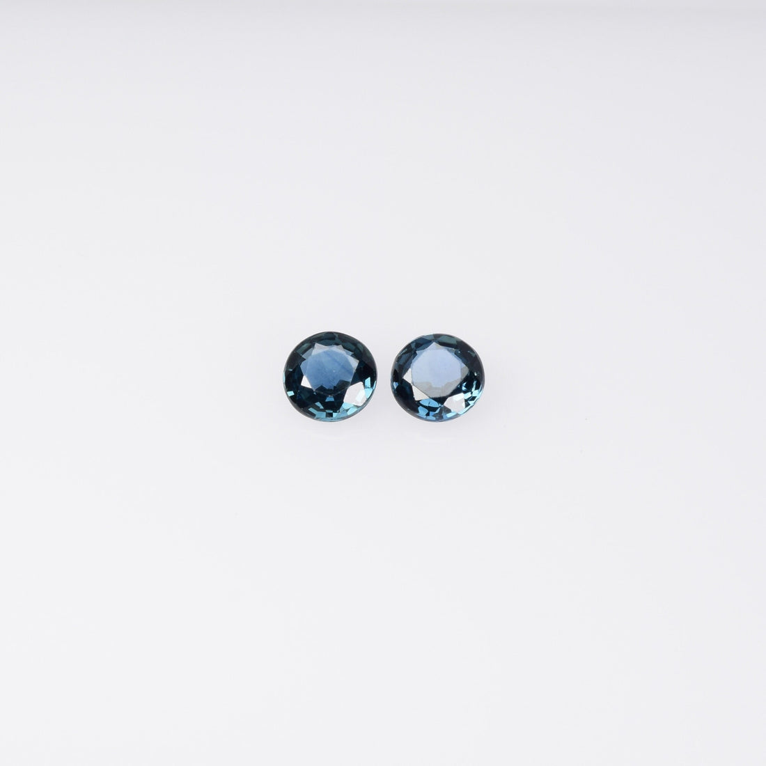 3.5-3.9 mm Natural Blue Sapphire Loose Pair Gemstone Round Cut