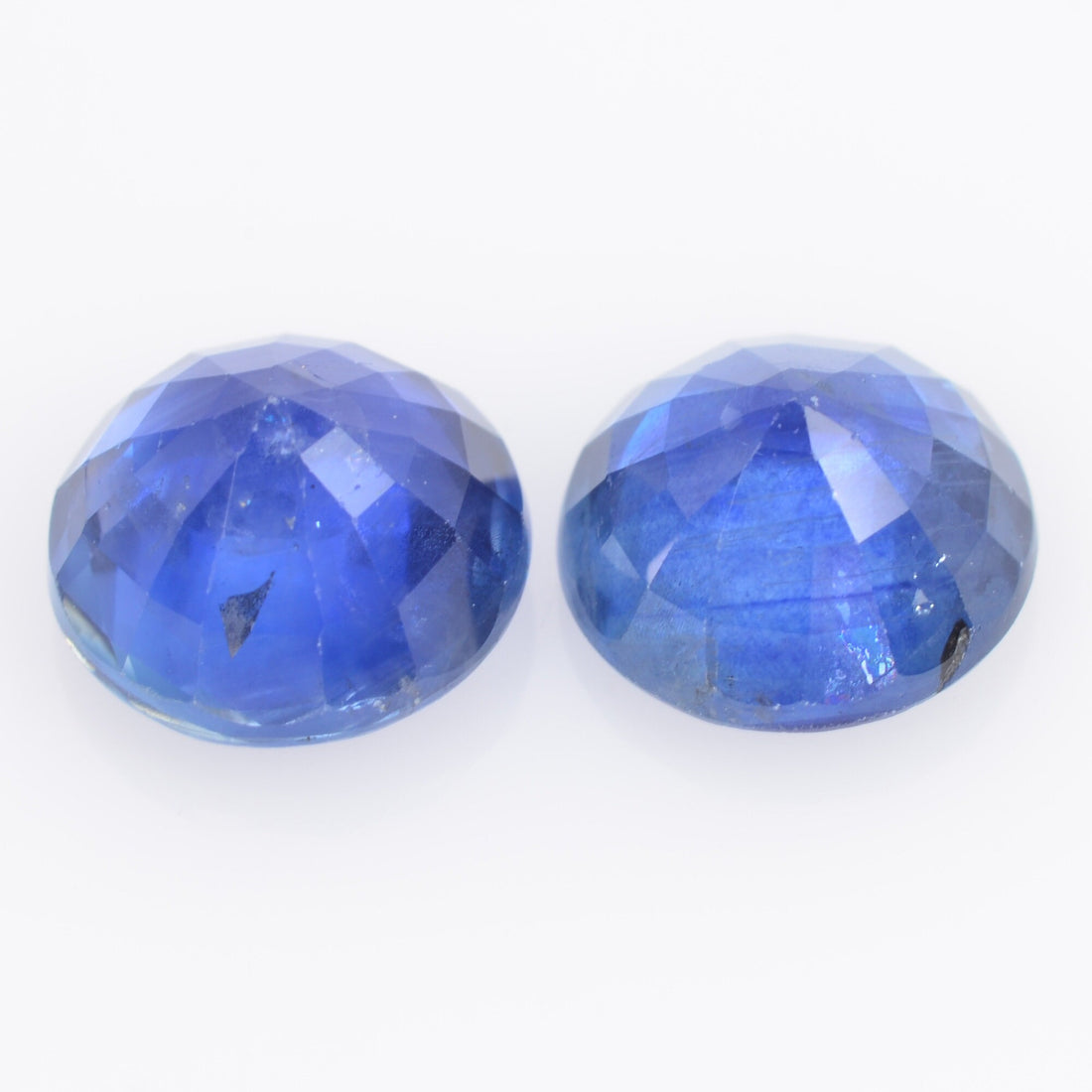 6.3 MM Natural Blue Sapphire Loose Pair Gemstone Round Cut