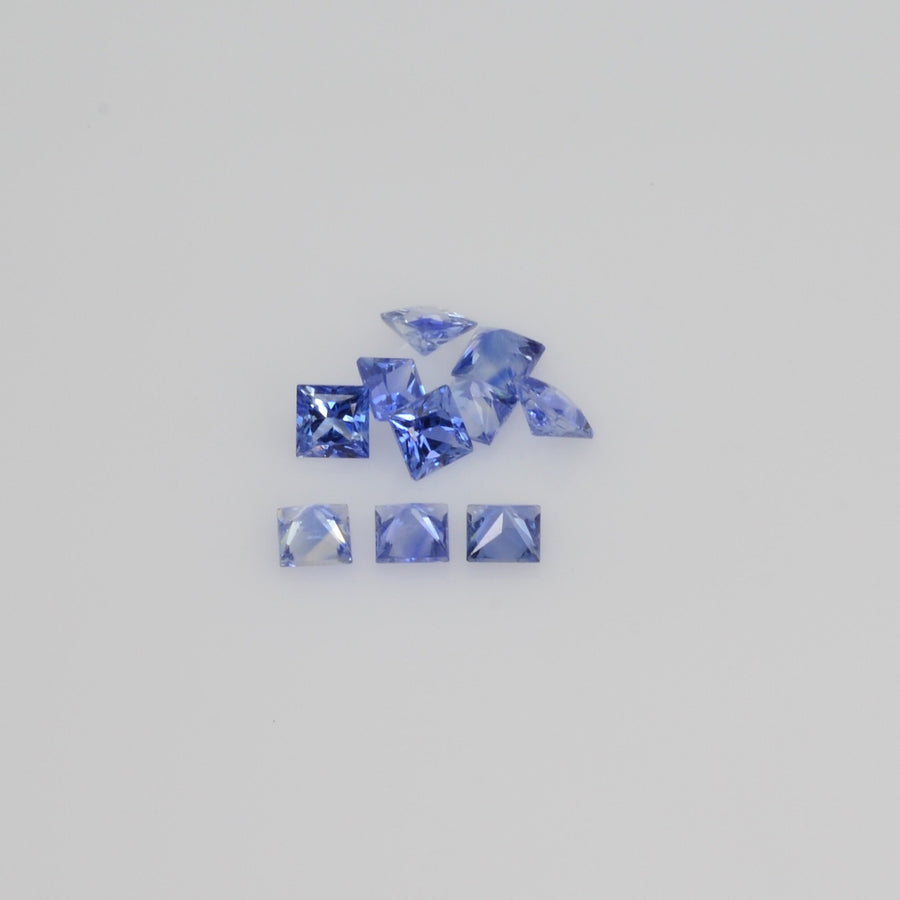 2.8-3.2 MM Natural Princess Cut Blue Sapphire Loose Gemstone