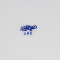 1.1-1.8 MM Natural Princess Cut Blue Sapphire Loose Gemstone