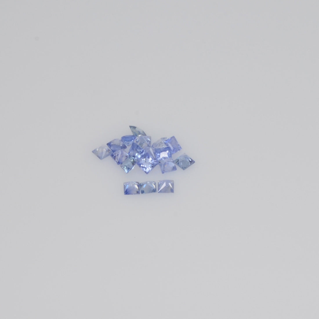 1.3-2.3 MM Natural Princess Cut Blue Sapphire Loose Gemstone
