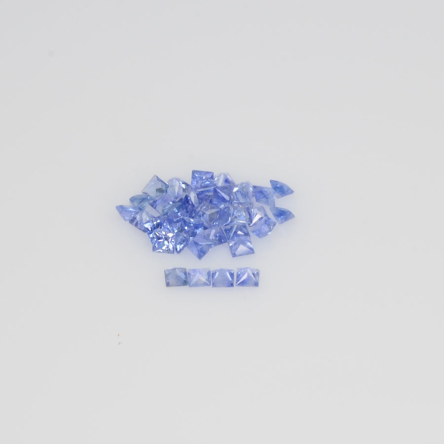 1.6-2.3 MM Natural Princess Cut Blue Sapphire Loose Gemstone