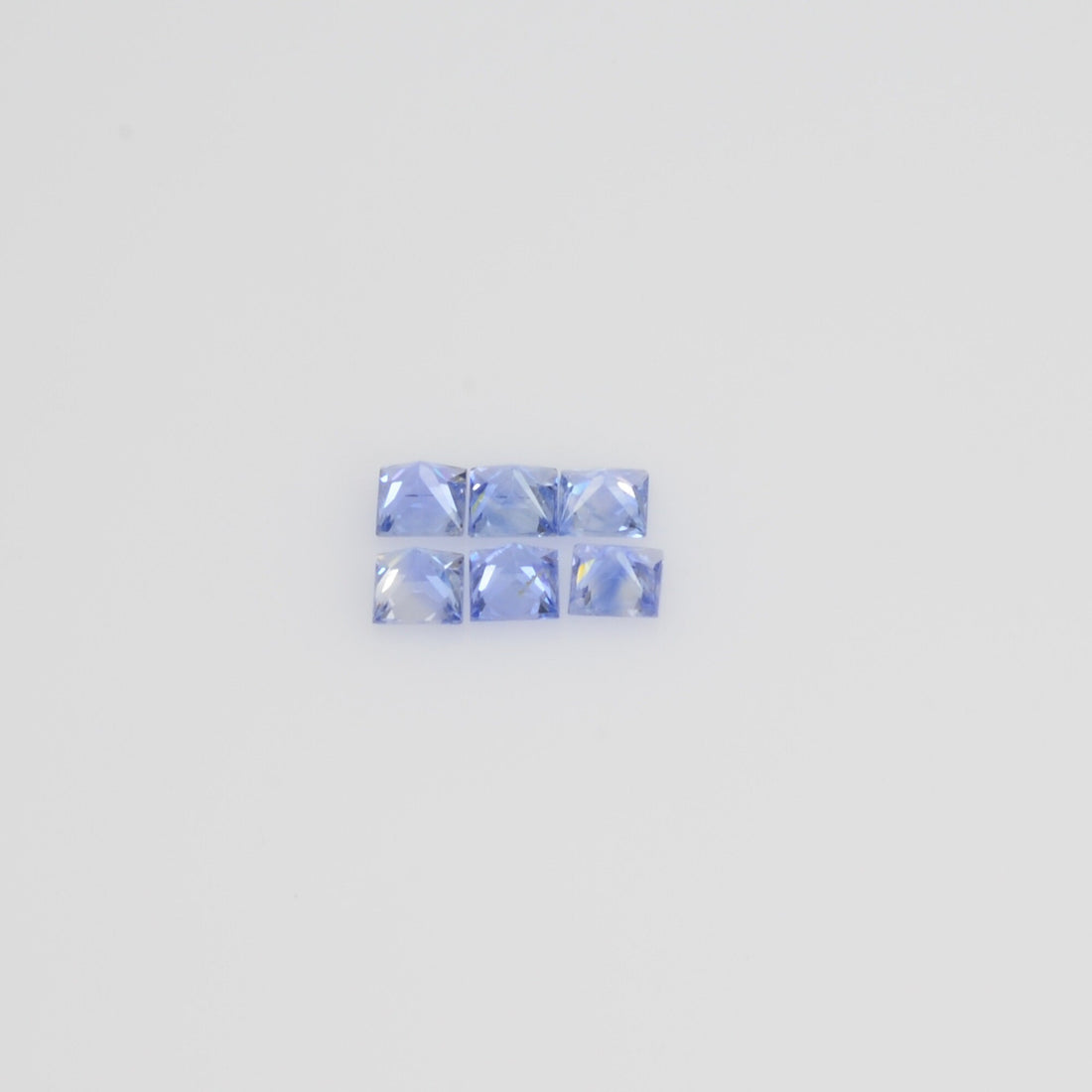 2.8-3.4 MM Natural Princess Cut Blue Sapphire Loose Gemstone