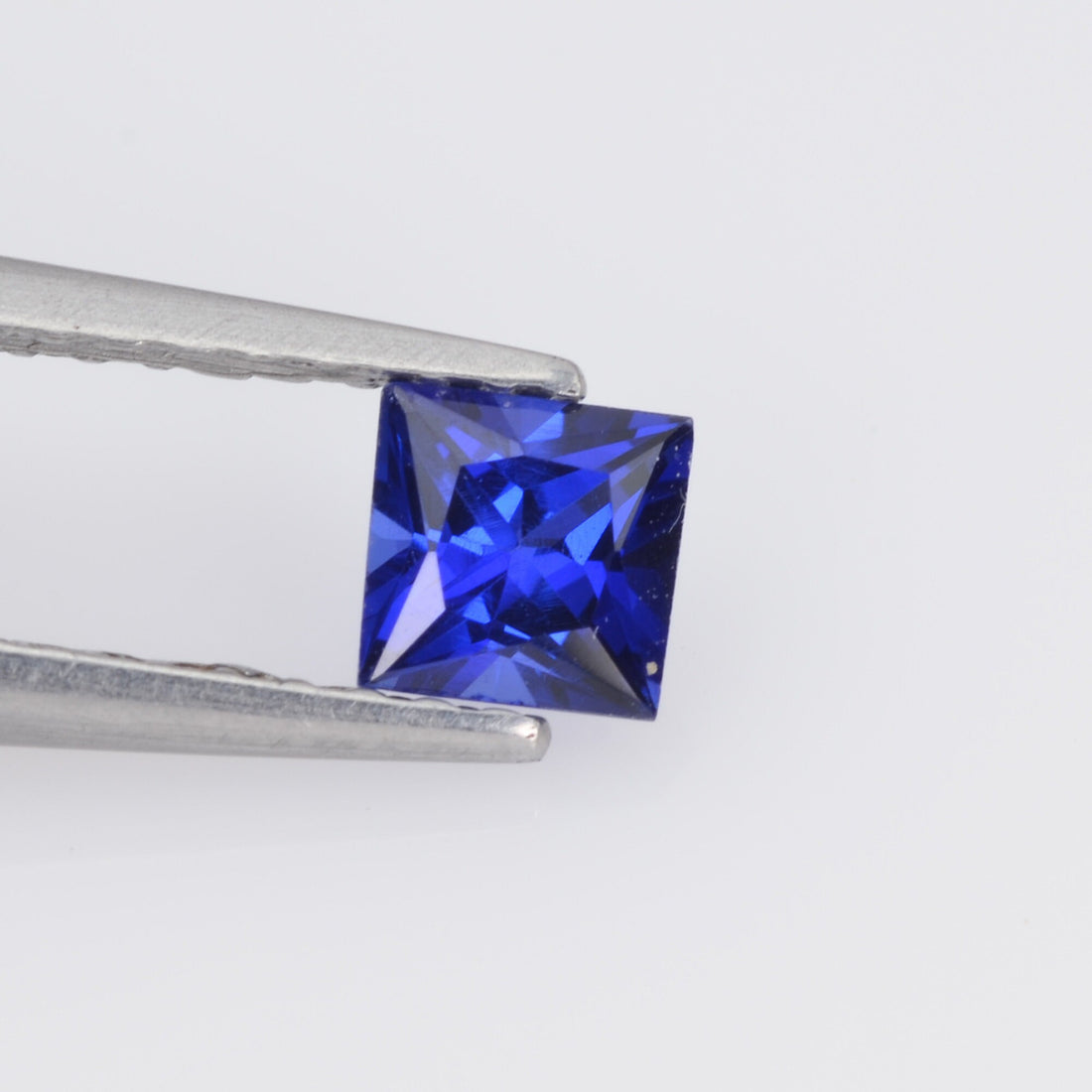 3.2-4.0 MM Natural Princess Cut Blue Sapphire Loose Gemstone