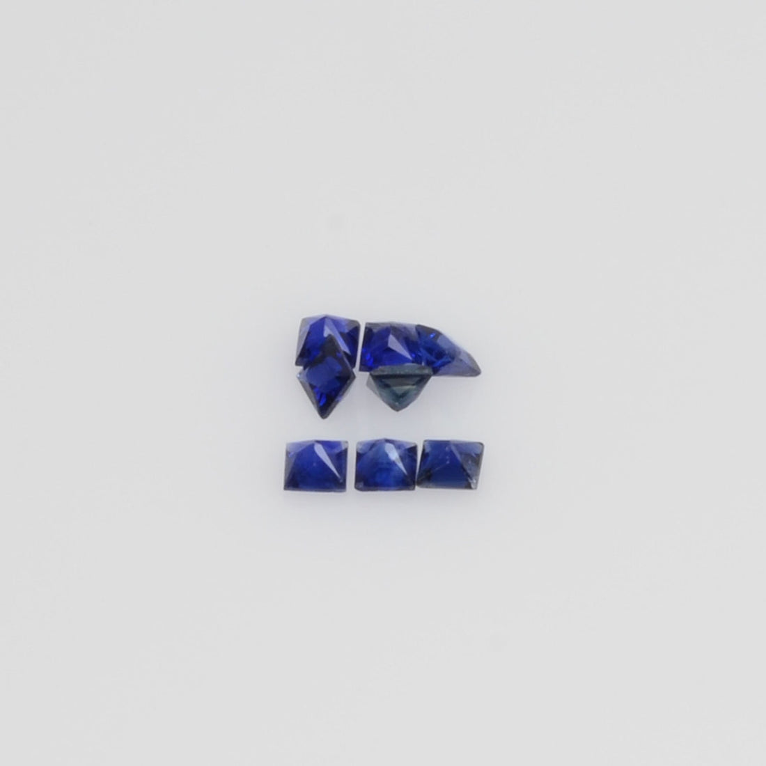1.7-2.2 MM Natural Princess Cut Blue Sapphire Loose Gemstone