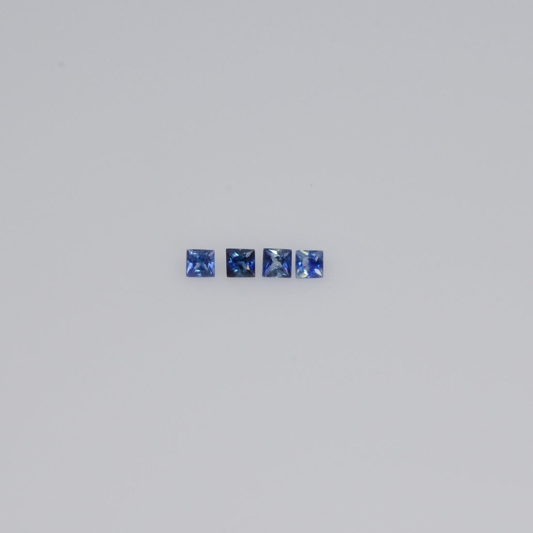 1.4-4.3 MM Natural Princess Cut Blue Sapphire Loose Gemstone