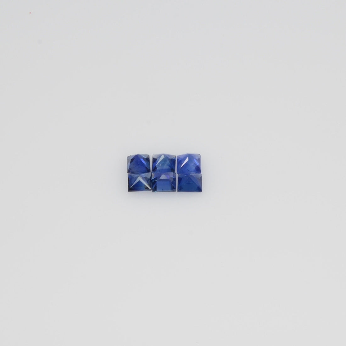 2.6-3.0 MM Natural Princess Cut Blue Sapphire Loose Gemstone