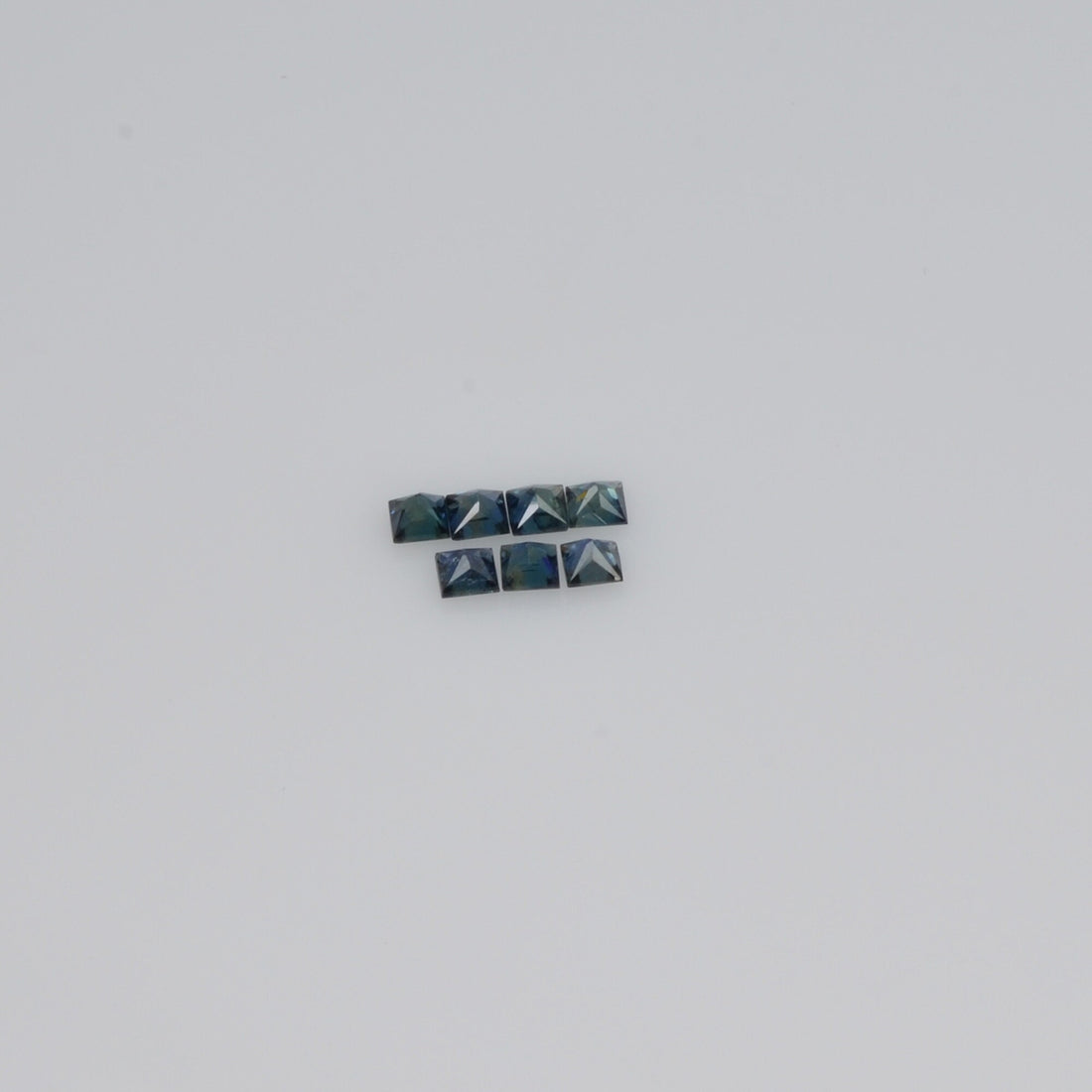 1.6-2.8 MM Natural Princess Cut Blue Sapphire Loose Gemstone