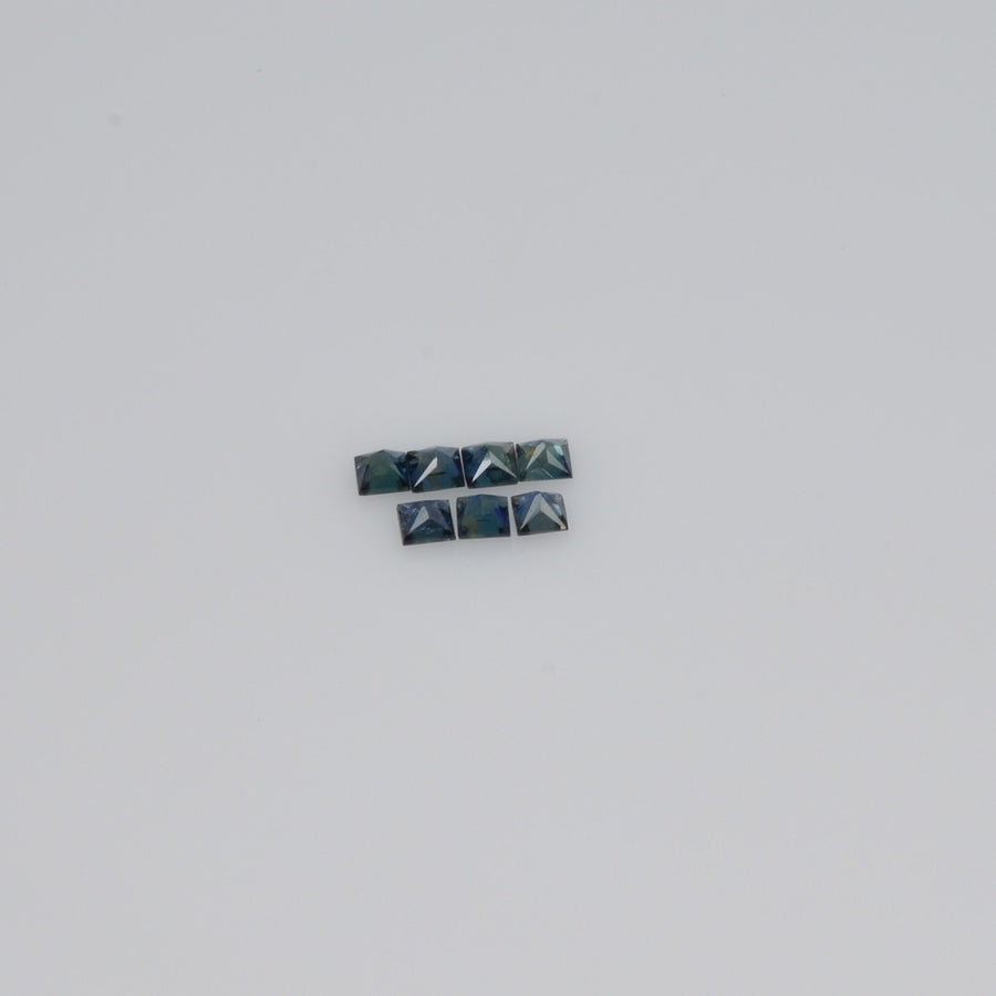 1.6-2.8 MM Natural Princess Cut Blue Sapphire Loose Gemstone