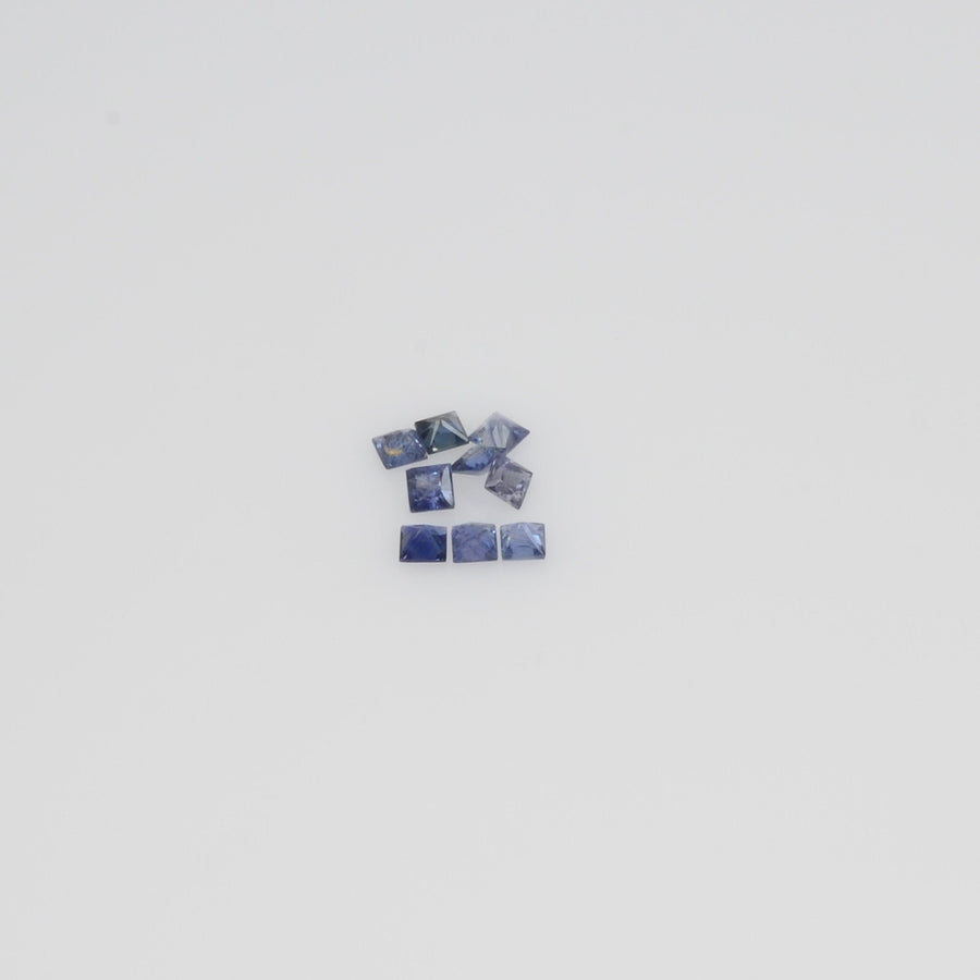 1.4-3.3 MM Natural Princess Cut Blue Sapphire Loose Gemstone