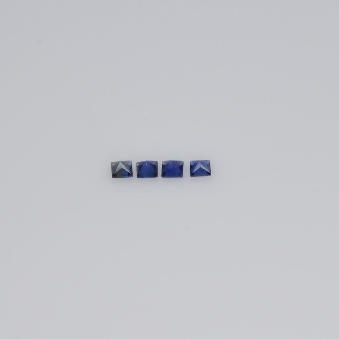 1.6-3.8 MM Natural Princess Cut Blue Sapphire Loose Gemstone