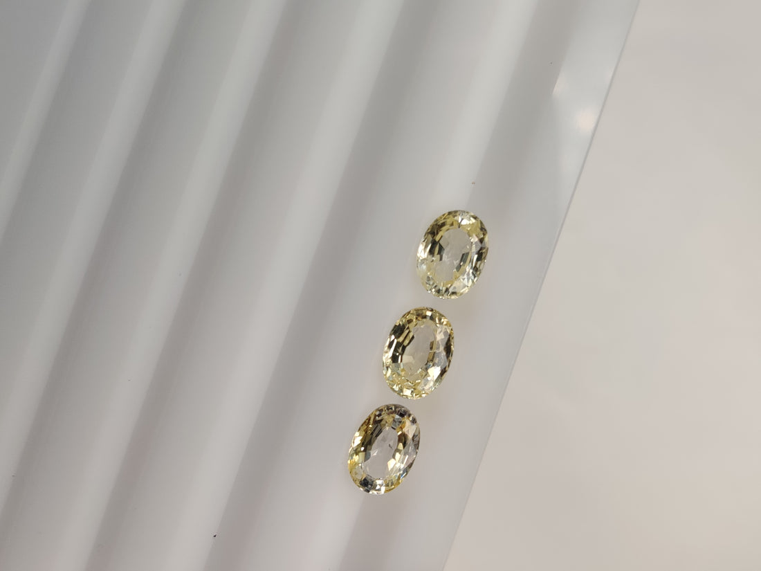7x5 mm Natural Calibrated Sri Lanka Yellow Sapphire Loose Gemstone Oval Cut