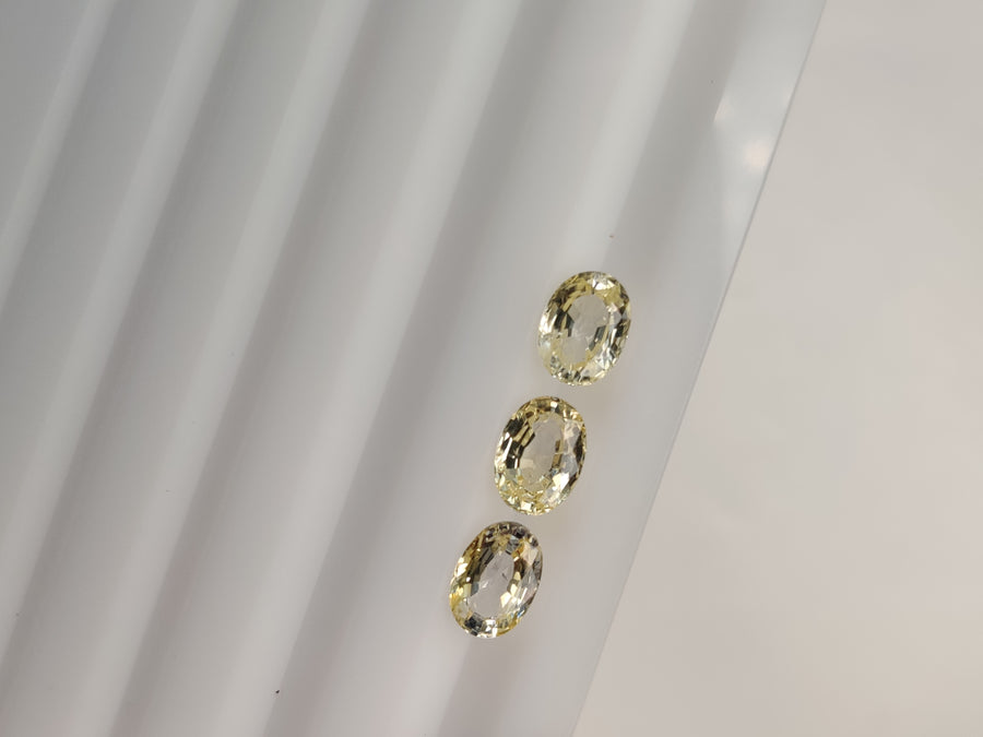 7x5 mm Natural Calibrated Sri Lanka Yellow Sapphire Loose Gemstone Oval Cut