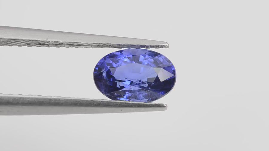 1.19 cts Unheated Natural Blue Sapphire Loose Gemstone Oval Cut