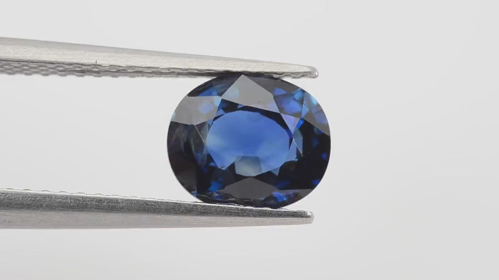 1.75 cts Natural Blue Sapphire Loose Gemstone Oval Cut