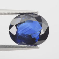 2.65 cts  Natural Blue Sapphire Loose Gemstone Oval Cut