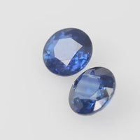 5.9 MM Natural Blue Sapphire Loose Pair Gemstone Round Cut