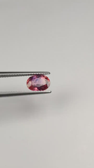 1.47 Cts Natural Bi-Color Sapphire Loose Gemstone Oval Cut