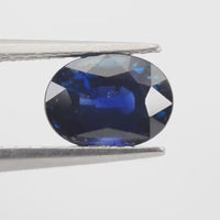 1.79 cts  Natural Blue Sapphire Loose Gemstone Oval Cut