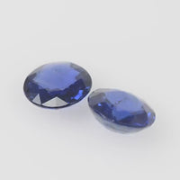 5.9 MM Natural Blue Sapphire Loose Pair Gemstone Round Cut