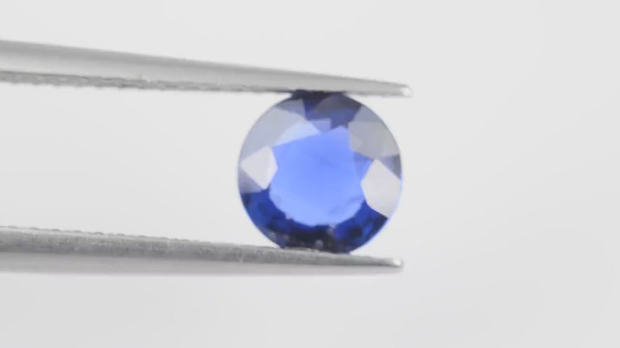 5.8 mm Natural Blue Sapphire Loose Gemstone Round Cut