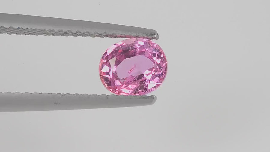 1.28 cts Natural  Pink Sapphire Loose Gemstone oval Cut