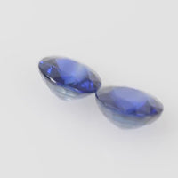 5.9 MM Natural Blue Sapphire Loose Pair Gemstone Round Cut