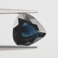 1.44 Cts Natural Teal Blue Sapphire Loose Gemstone Trillion Cut