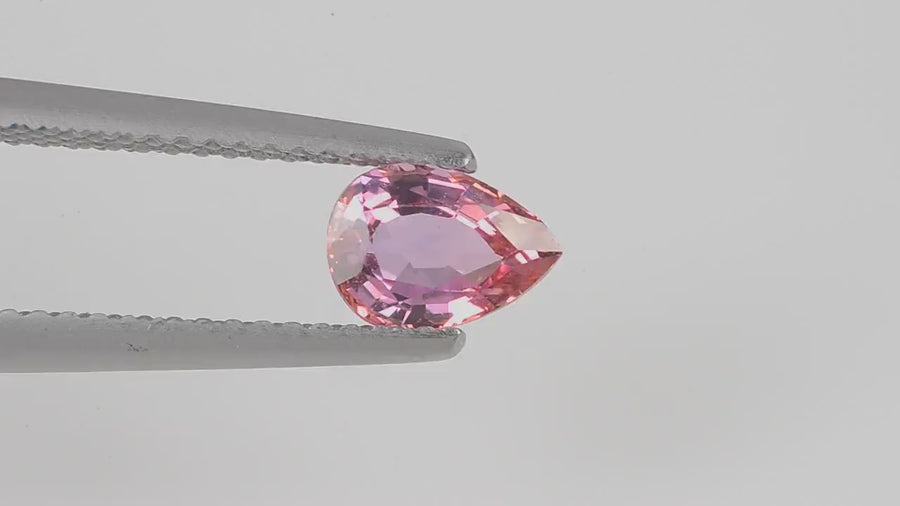 0.94 cts Natural  Pink Sapphire Loose Gemstone Pear Cut