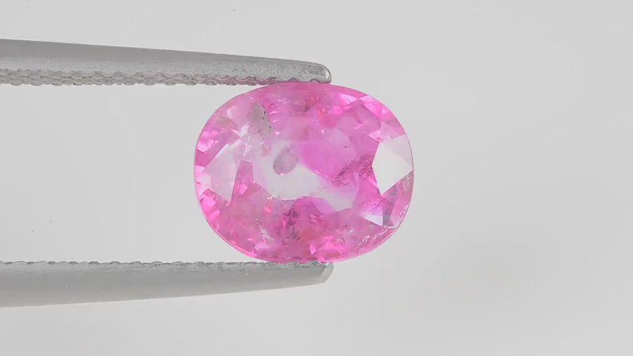 2.86 cts Natural  Pink Sapphire Loose Gemstone oval Cut