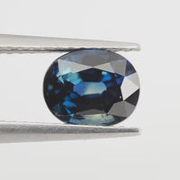 1.55 Cts Natural Teal Blue Sapphire Loose Gemstone Oval Cut