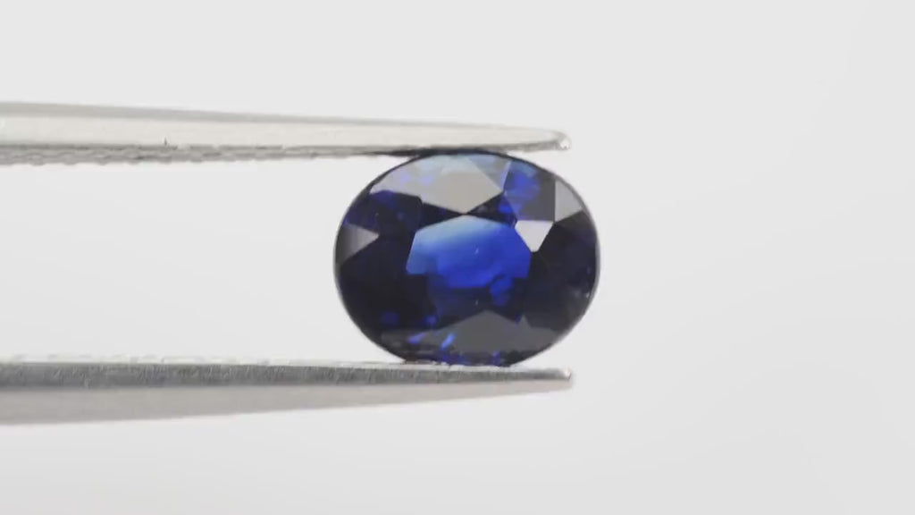 1.27 cts  Natural Blue Sapphire Loose Gemstone Oval Cut